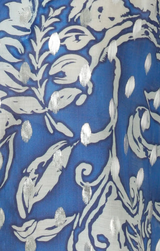Dolce Vita Blouse - Blue White Silver | Sacha Drake