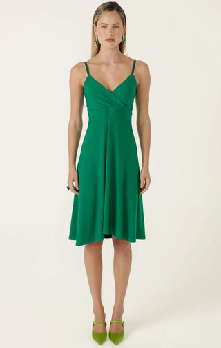 Garden Maze Wrap Dress - Green Aqua Floral | Sacha Drake