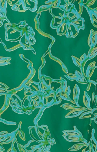Garden Maze Wrap Dress - Green Aqua Floral | Sacha Drake