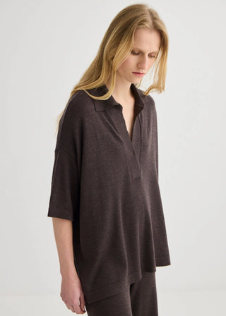 Relaxed Polo - Truffle | Laing