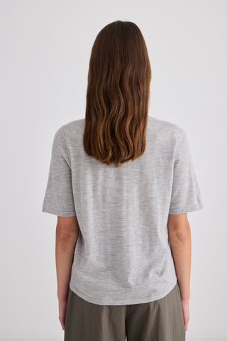Featherlight Cashmere Shirt – Grey Marle | Laing