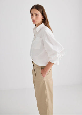 Marlowe Shirt – Ecru | Laing