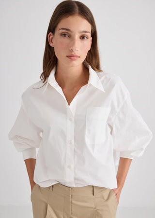 Marlowe Shirt – Ecru | Laing