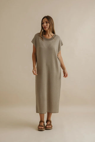 Talamaya Lattice Knitted Dress