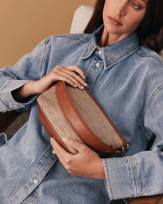 Leyton Crossbody - Raffia | Elms+King