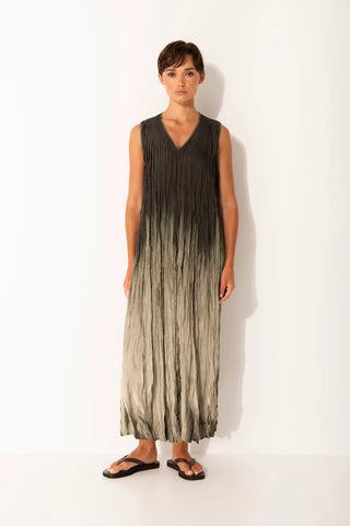 Lounge Crinkle V-Neck Maxi Dress