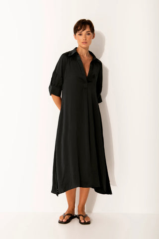 Lounge Symi Black Shirt Dress