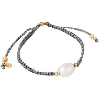 Fairley Pearl Rope Bracelet - Gunmetal