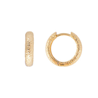 Antique Gold Midi Hoops - Gold | Fairley