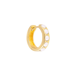 Classic Pearl Midi Hoops | Fairley