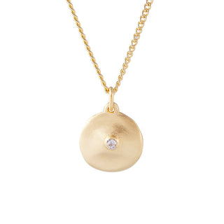 Cleo Disc Necklace - Gold | Fairley