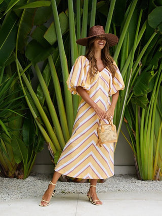 Monument Dress - Sun Stripe | State of Embrace