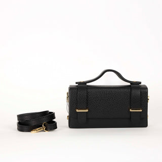 Margot Clutch - Navy Plain Leather | Maison Fanli