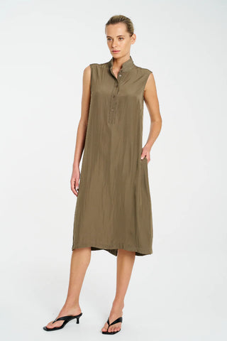 Tab Slide Dress - Fossil