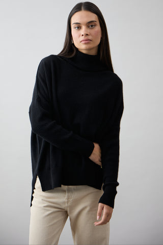 Gigi Step Rollneck - Jet Black | Mia Fratino