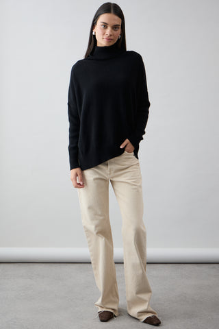 Gigi Step Rollneck - Jet Black | Mia Fratino