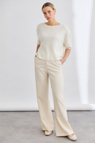 Eliza Tee - Cream | Mia Fratino
