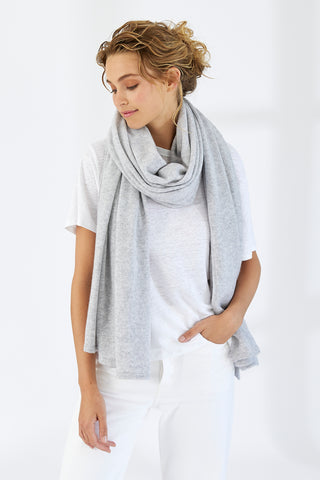 Cashmere Wrap - Foggy | Mia Fratino