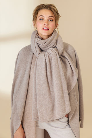Cashmere Wrap - Toast | Mia Fratino
