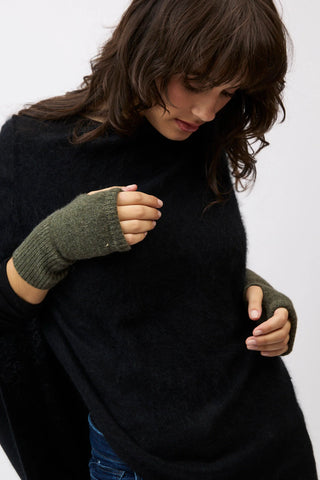 Wrist Warmers - Military | Mia Fratino