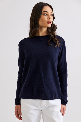 Sloane Mockneck - French Navy | Mia Fratino