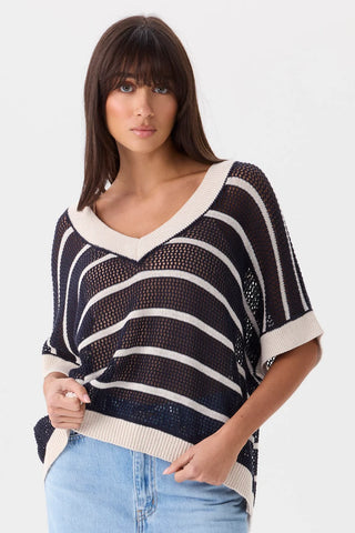 Sanremo Vee – Navy/Calico | Mia Fratino