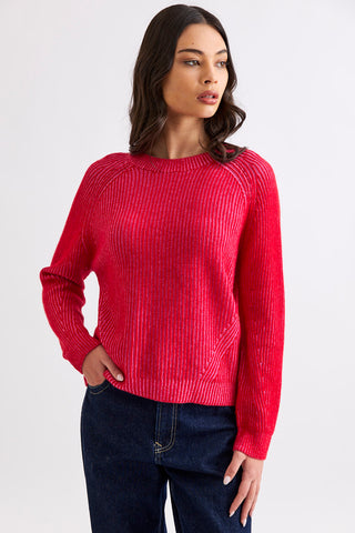 Maxi Sweater - Poppy / Pink | Mia Fratino