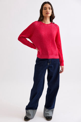 Maxi Sweater - Poppy / Pink | Mia Fratino