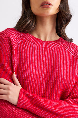 Maxi Sweater - Poppy / Pink | Mia Fratino