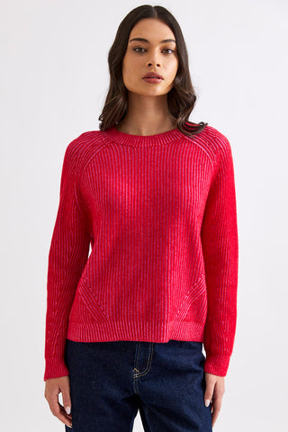 Maxi Sweater - Poppy / Pink | Mia Fratino