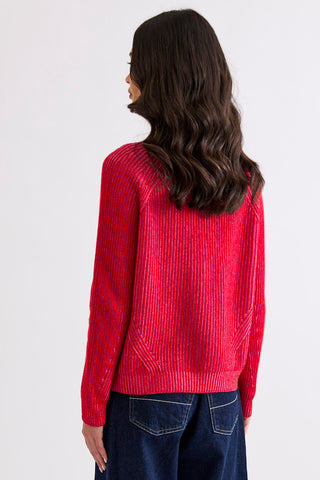 Maxi Sweater - Poppy / Pink | Mia Fratino