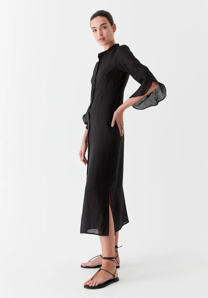 Morrison - Esther Linen Dress - Black