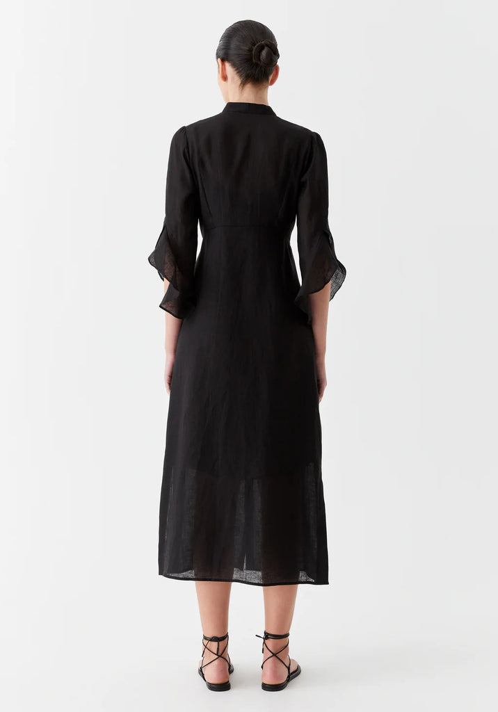 Morrison - Esther Linen Dress - Black