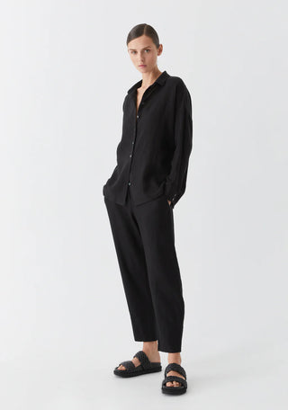 Morrison - Jaxon Linen Shirt - Black