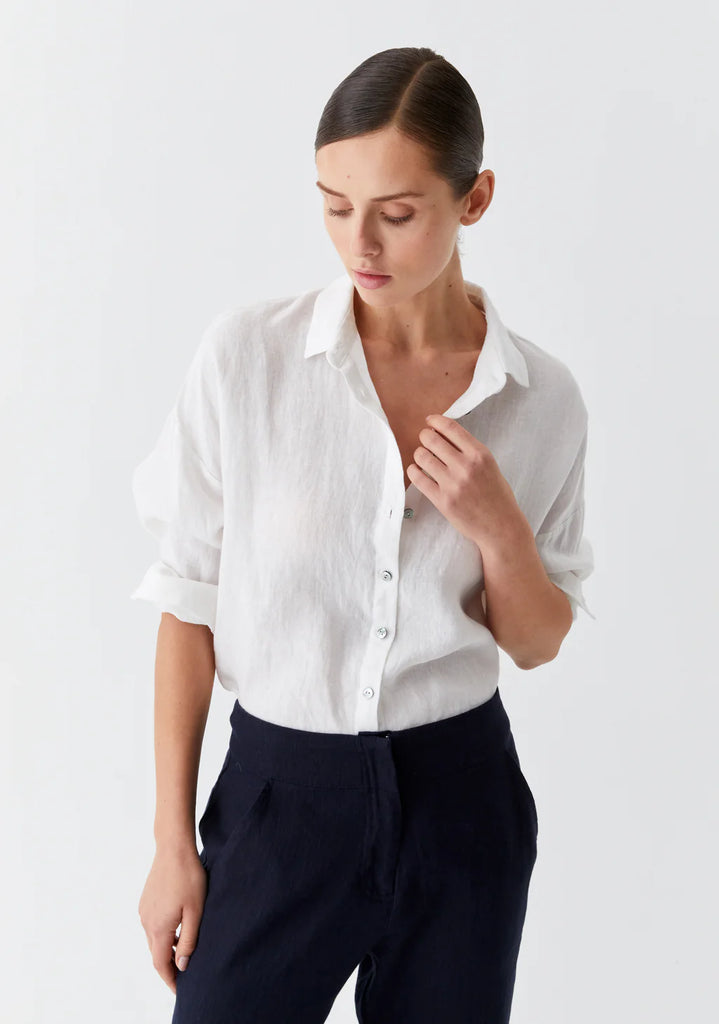 Morrison - Jaxon Linen Shirt - White