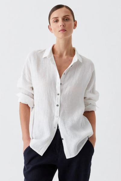 Morrison - Jaxon Linen Shirt - White