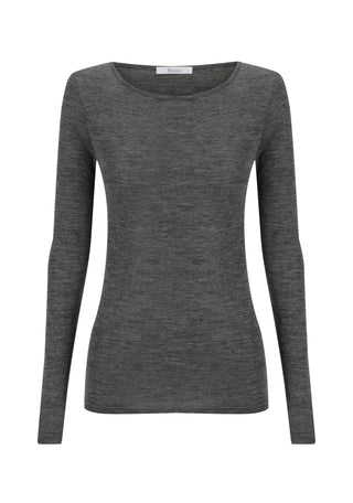 Morrison Morri Merino Round Neck Charcoal