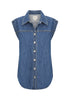 Morrison - Theo Denim Vest - Blue