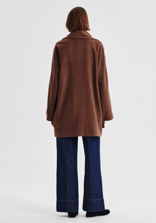 Etta Cape Coat - Nutmeg | Morrison