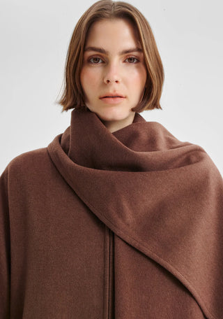 Etta Cape Coat - Nutmeg | Morrison