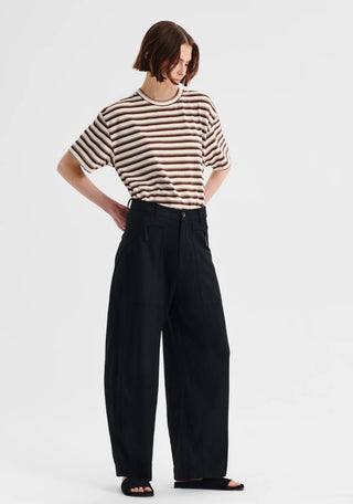 Jericho Stripe Tee - Espresso | Morrison