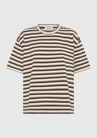 Jericho Stripe Tee - Espresso | Morrison