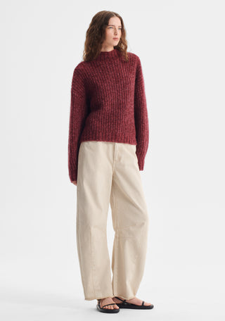 Leni Knit Pullover - Berry | Morrison
