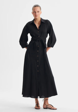 Madelyn Shirt Dress - Black | Morrison