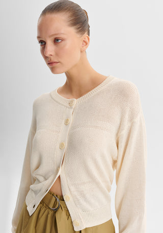 Marli Knit Cardigan Milk | Morrison