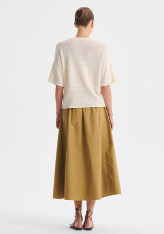 Marli Knit Tee - Milk | Morrison