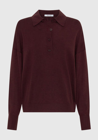Oxford Merino Knit Polo - Pinot | Morrison