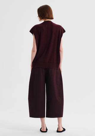 Oxford Merino Knit Vest - Pinot | Morrison