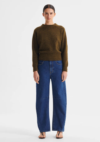 Solenne Knit Pullover - Khaki | Morrison