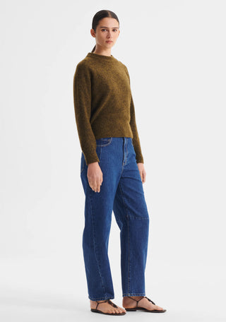 Solenne Knit Pullover - Khaki | Morrison
